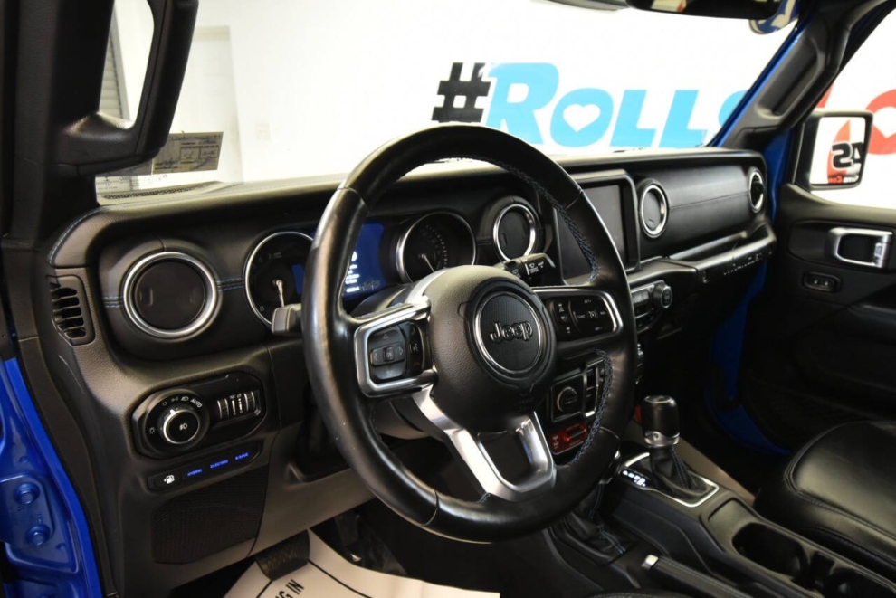 2021 Jeep Wrangler Unlimited Rubicon 4xe 4x4 4dr SUV, Blue, Mileage: 69,384 - photo 11