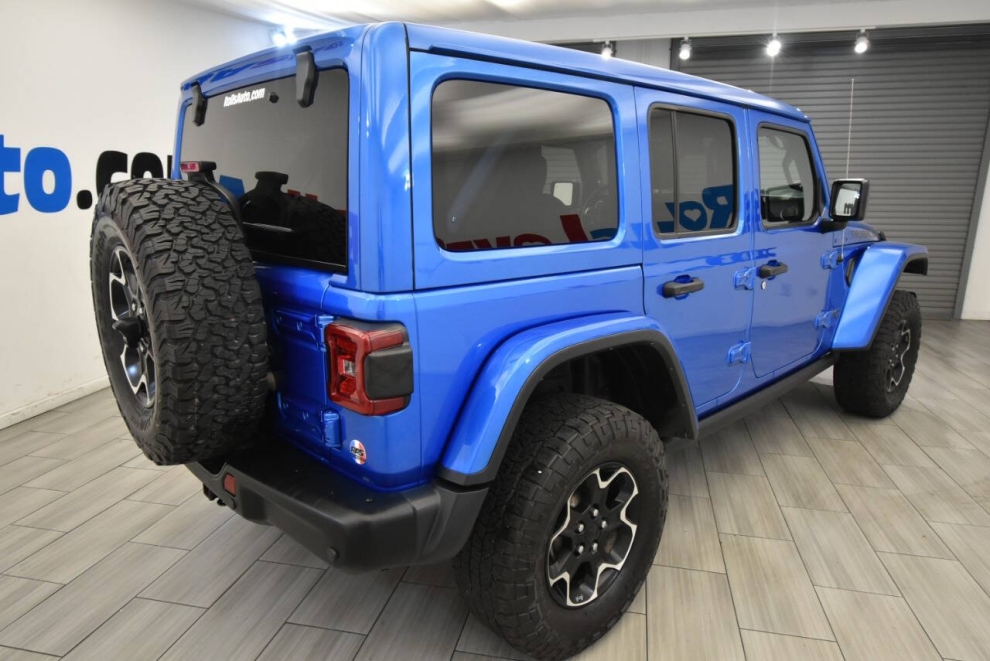 2021 Jeep Wrangler Unlimited Rubicon 4xe 4x4 4dr SUV, Blue, Mileage: 69,384 - photo 4