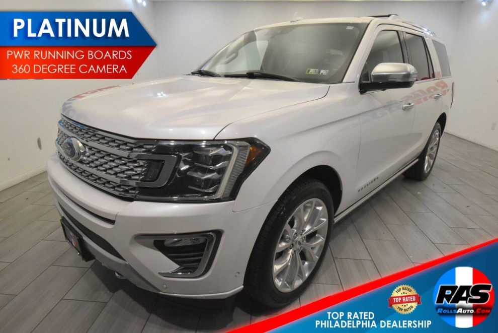 2019 Ford Expedition Platinum 4x4 4dr SUV, White, Mileage: 94,047 