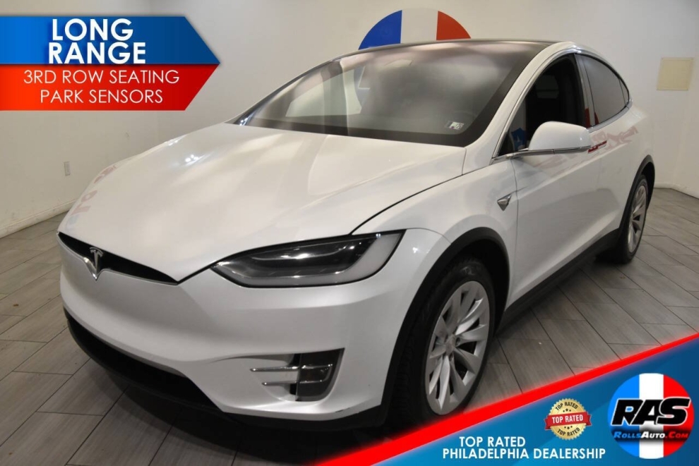 2020 Tesla Model X Long Range, White, Mileage: 91,396 