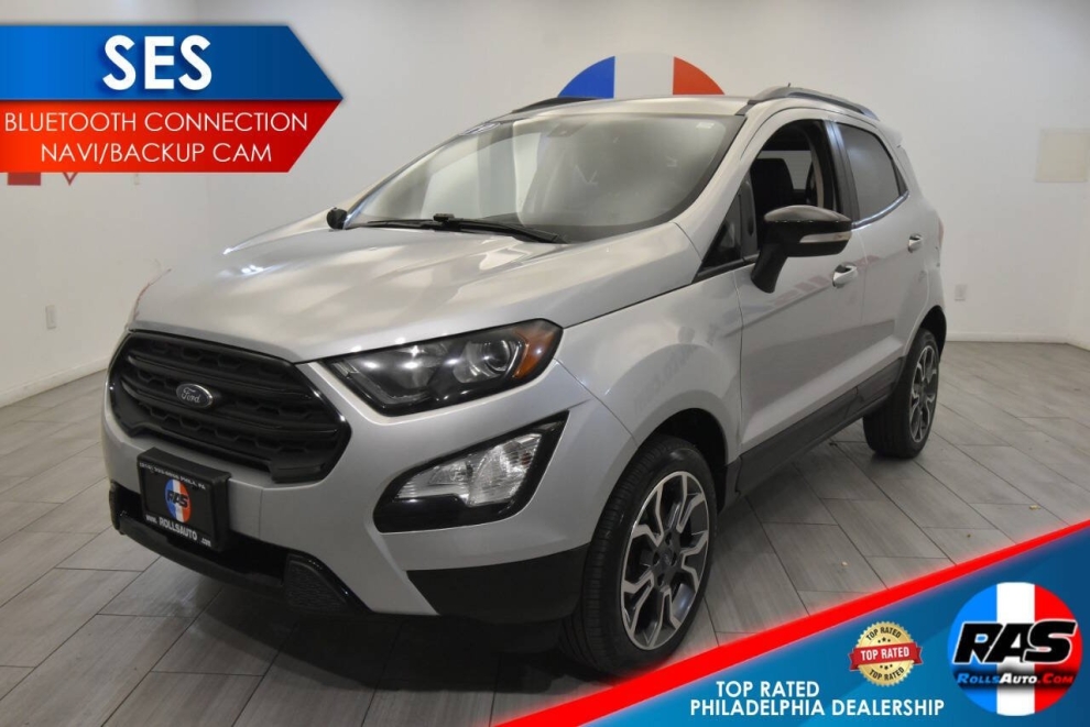 2019 Ford EcoSport SES AWD 4dr Crossover, Silver, Mileage: 65,209 