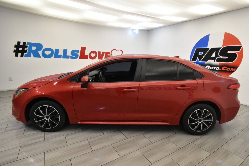 2021 Toyota Corolla LE 4dr Sedan, Red, Mileage: 70,657 - photo 1