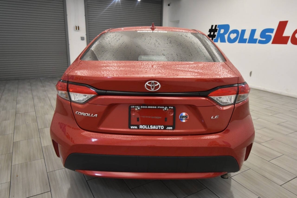 2021 Toyota Corolla LE 4dr Sedan, Red, Mileage: 70,657 - photo 3