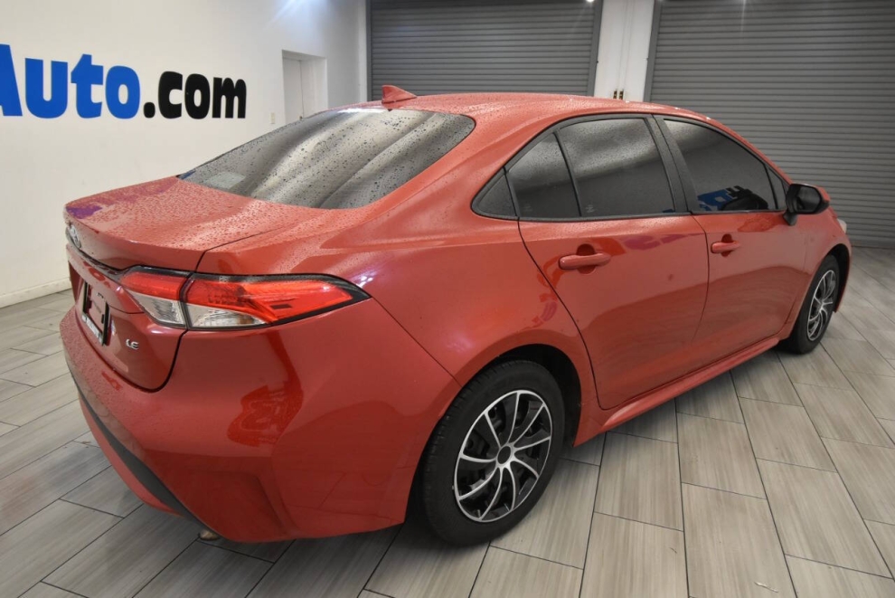 2021 Toyota Corolla LE 4dr Sedan, Red, Mileage: 70,657 - photo 4