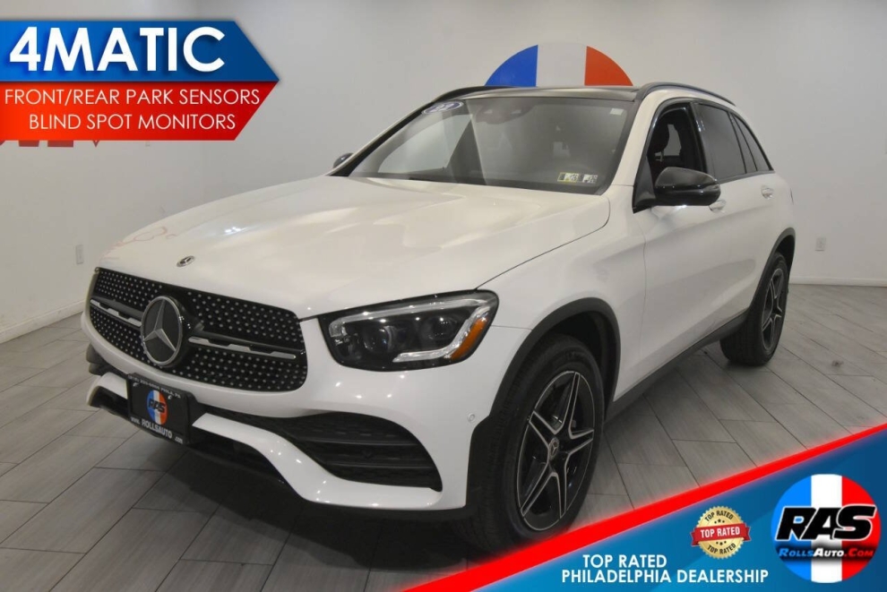 2022 Mercedes-Benz GLC GLC 300 4MATIC AWD 4dr SUV, White, Mileage: 77,244 