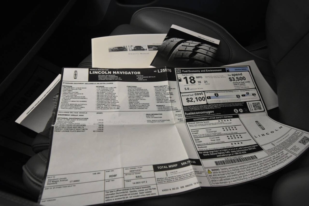 2019 Lincoln Navigator Reserve 4x4 4dr SUV, Blue, Mileage: 80,309 - photo 37