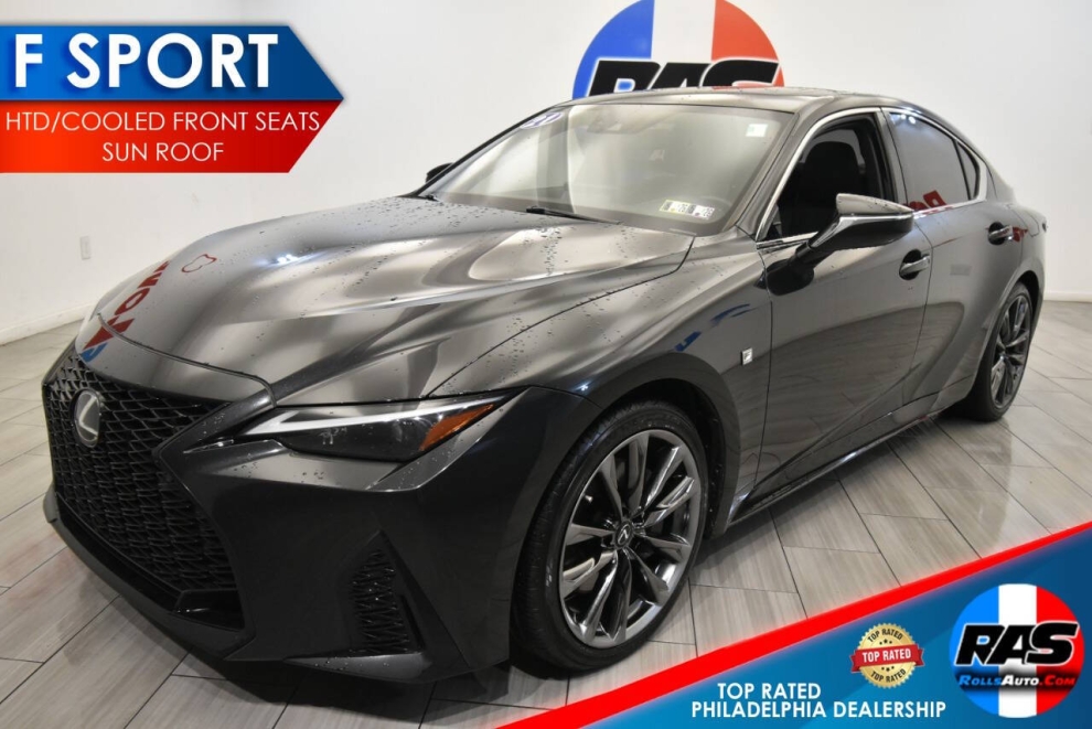 2021 Lexus IS 350 F SPORT AWD 4dr Sedan, Black, Mileage: 78,598 