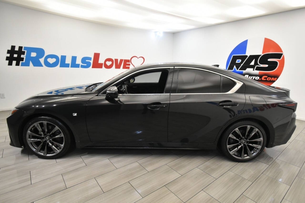 2021 Lexus IS 350 F SPORT AWD 4dr Sedan, Black, Mileage: 78,598 - photo 1