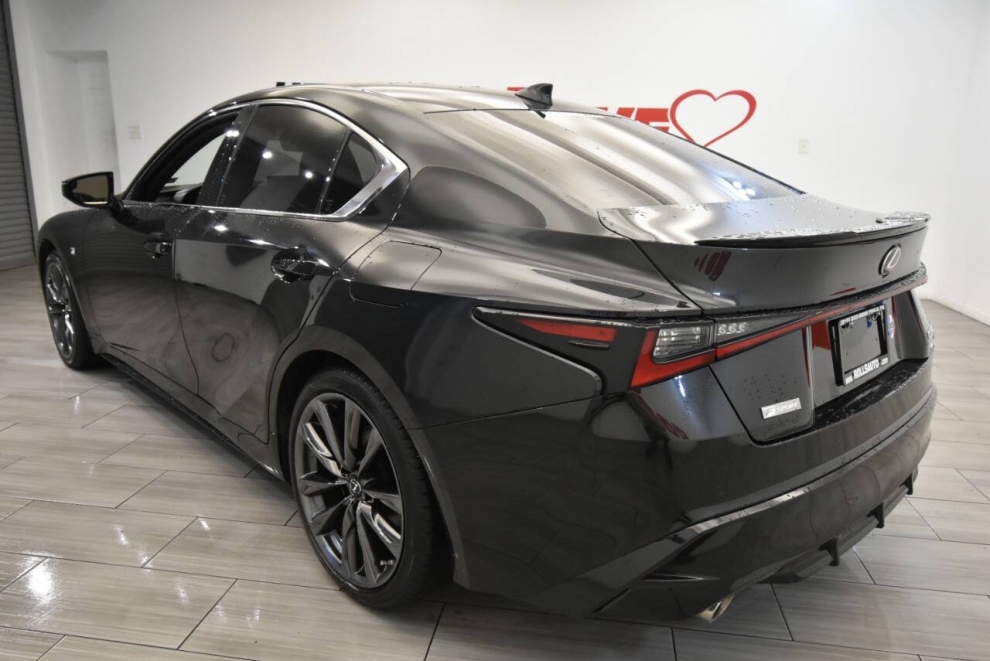 2021 Lexus IS 350 F SPORT AWD 4dr Sedan, Black, Mileage: 78,598 - photo 2