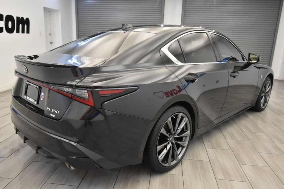 2021 Lexus IS 350 F SPORT AWD 4dr Sedan, Black, Mileage: 78,598 - photo 4