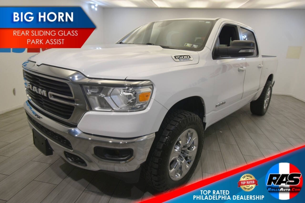 2021 RAM 1500 Big Horn, White, Mileage: 73,862 