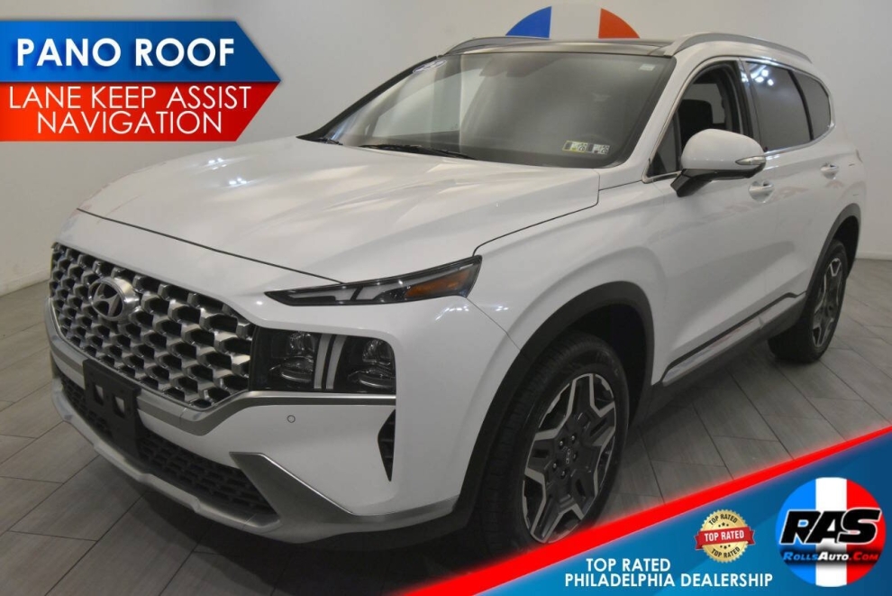 2023 Hyundai Santa Fe Limited AWD 4dr Crossover, White, Mileage: 61,262 