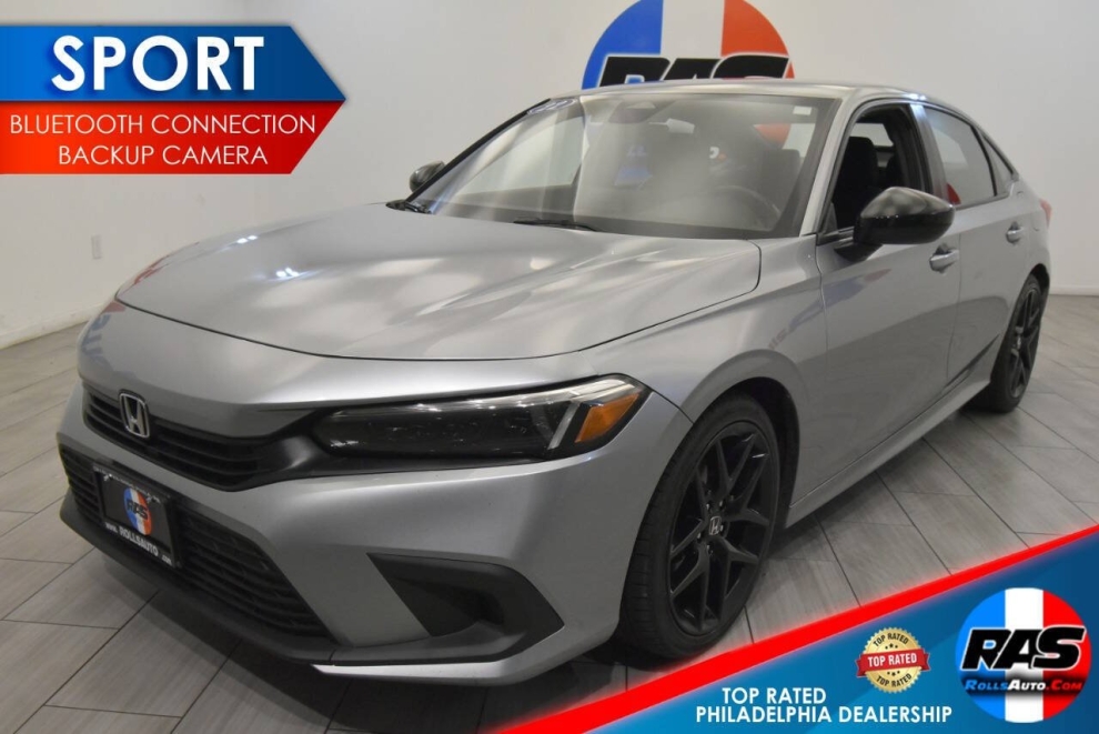2022 Honda Civic Sport 4dr Sedan, Plata, Mileage: 54,561 