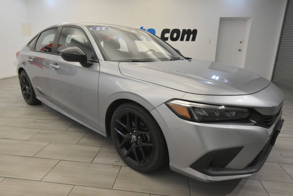 2022 Honda Civic Sport 4dr Sedan, Plata, Mileage: 54,561 - photo 6