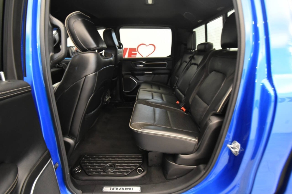 2022 RAM 1500 Laramie 4x4 4dr Crew Cab 5.6 ft. SB Pickup, Blue, Mileage: 75,805 - photo 13