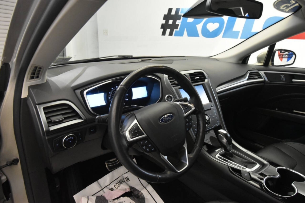 2015 Ford Fusion Titanium 4dr Sedan, Tan, Mileage: 63,046 - photo 10
