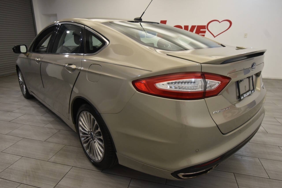 2015 Ford Fusion Titanium 4dr Sedan, Tan, Mileage: 63,046 - photo 2