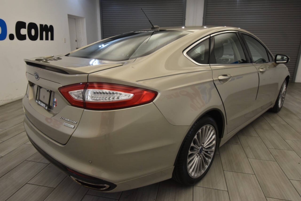 2015 Ford Fusion Titanium 4dr Sedan, Tan, Mileage: 63,046 - photo 4
