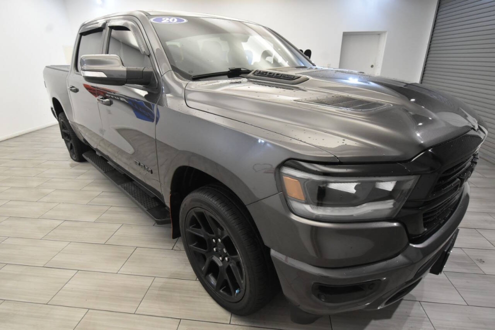 2020 RAM 1500 Rebel 4x4 4dr Crew Cab 5.6 ft. SB Pickup, Gray, Mileage: 64,636 - photo 6