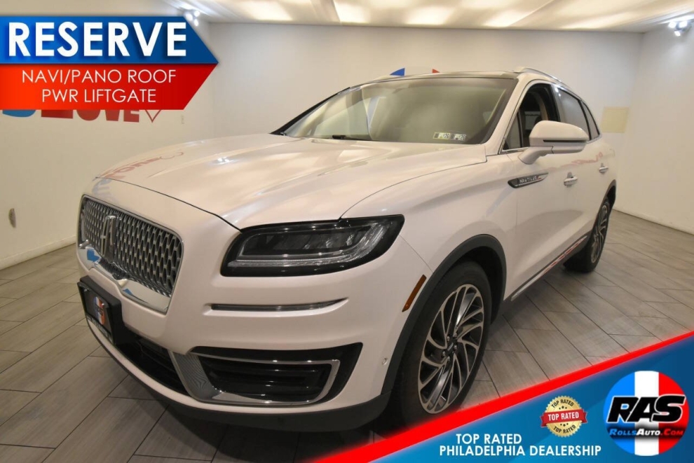 2019 Lincoln Nautilus Reserve AWD 4dr SUV, White, Mileage: 81,335 