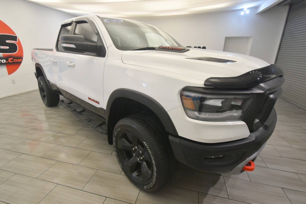2019 RAM 1500 Rebel 4x4 4dr Quad Cab 6.4 ft. SB Pickup, Blanco, Mileage: 103,430 - photo 6