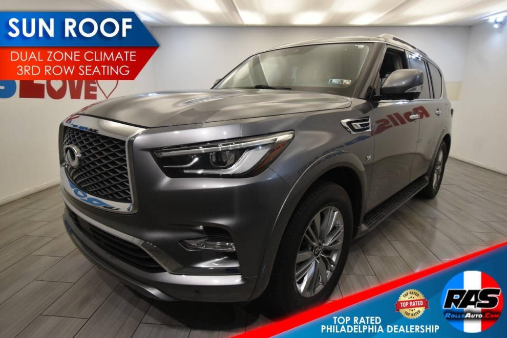 2018 Infiniti QX80 Base AWD 4dr SUV, Gris, Mileage: 91,485 
