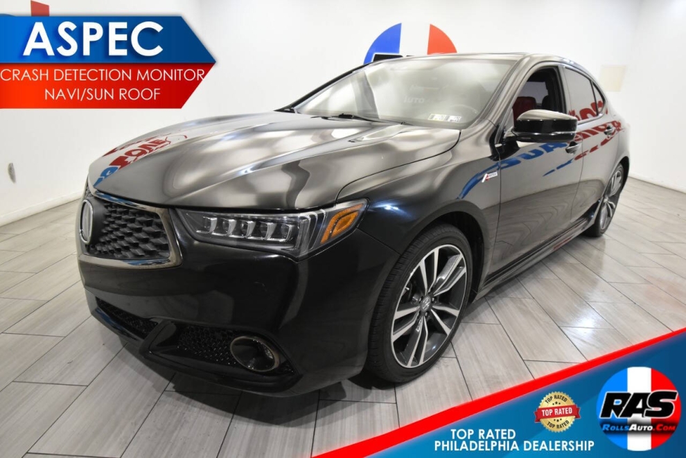 2019 Acura TLX A-Spec, Black, Mileage: 36,419 