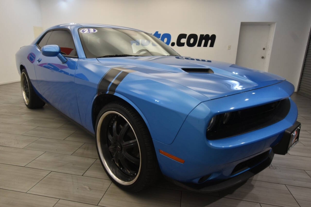 2023 Dodge Challenger SXT 2dr Coupe, Blue, Mileage: 13,946 - photo 6
