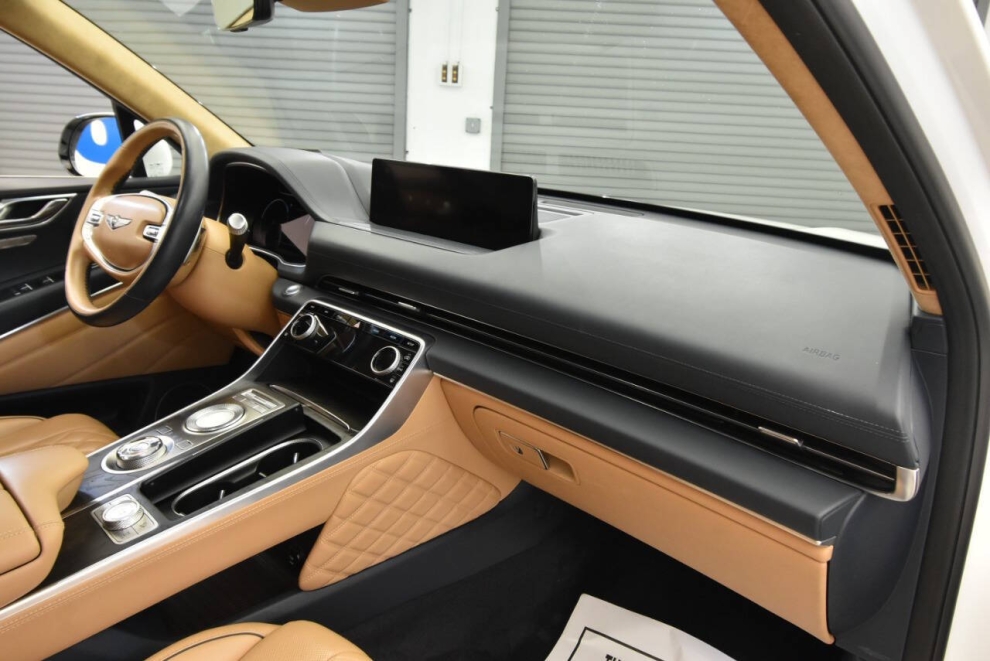 2021 Genesis GV80 3.5T, White, Mileage: 69,650 - photo 14