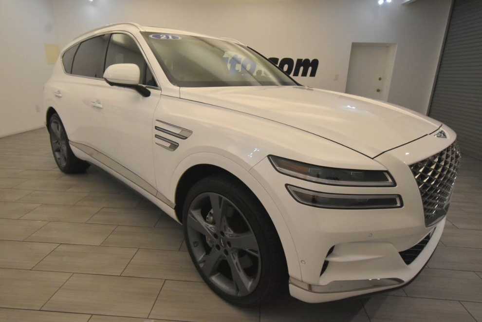 2021 Genesis GV80 3.5T, White, Mileage: 69,650 - photo 6