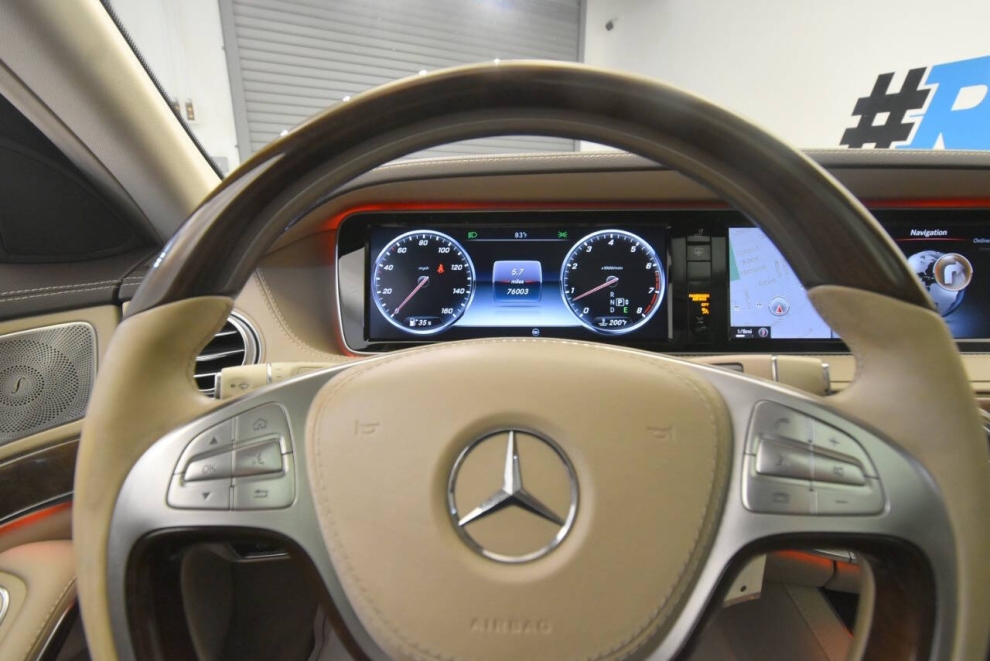 2015 Mercedes-Benz S-Class S 550 4MATIC AWD 4dr Sedan, White, Mileage: 75,997 - photo 24