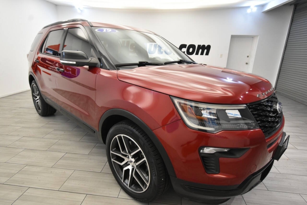 2019 Ford Explorer Sport AWD 4dr SUV, Red, Mileage: 32,246 - photo 6