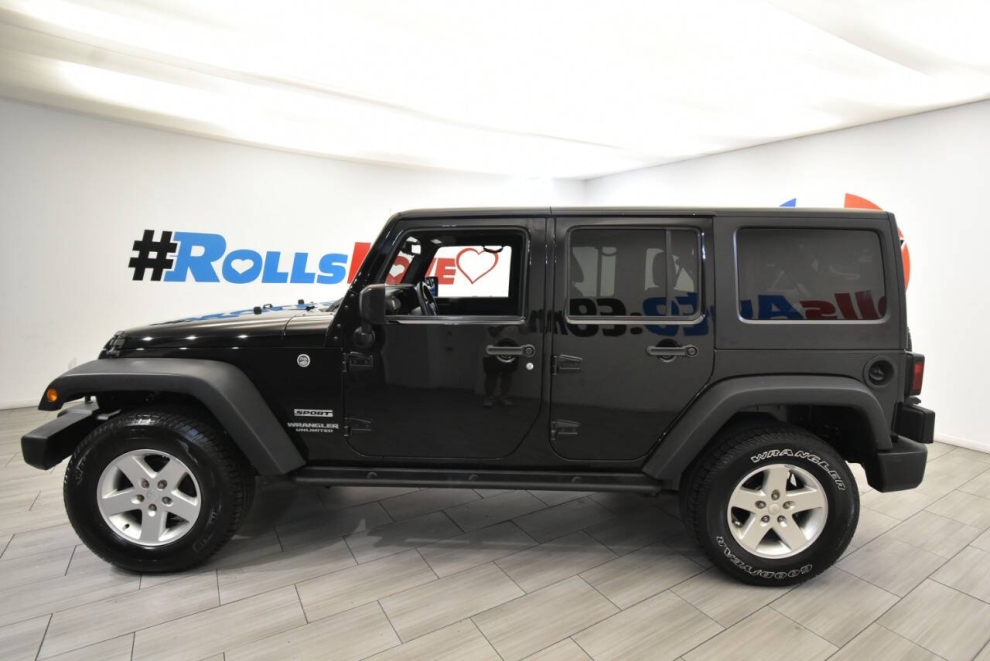 2017 Jeep Wrangler Unlimited Sport, Black, Mileage: 50,900 - photo 1