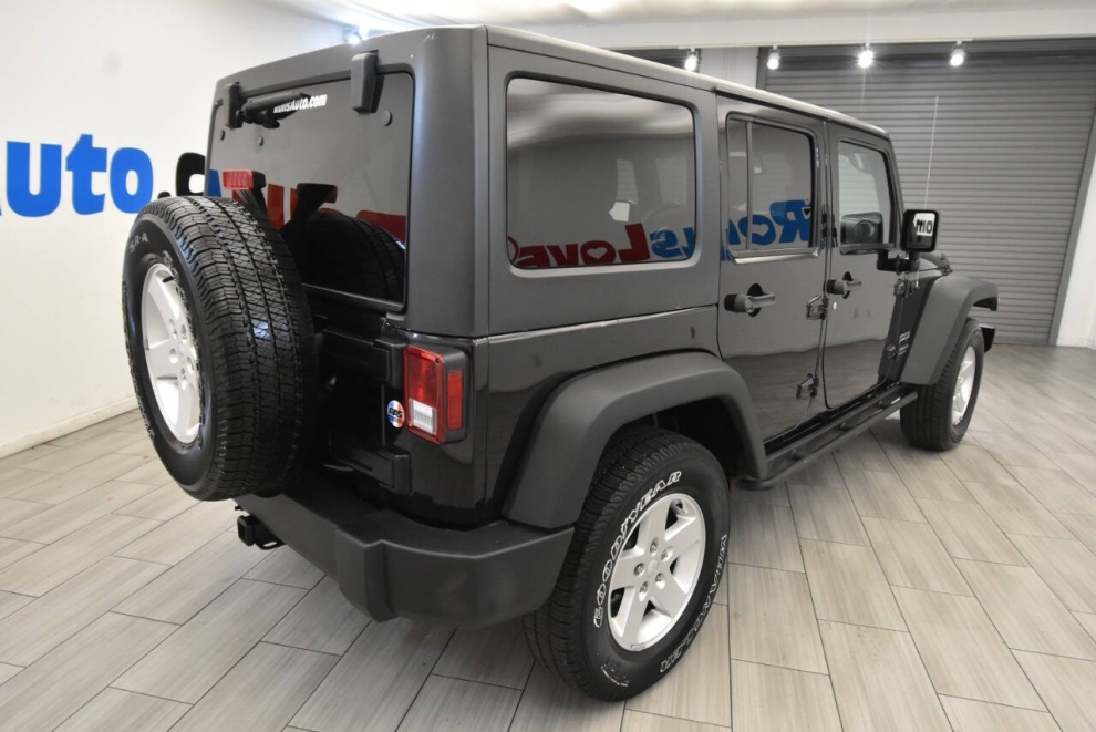 2017 Jeep Wrangler Unlimited Sport, Black, Mileage: 50,900 - photo 4
