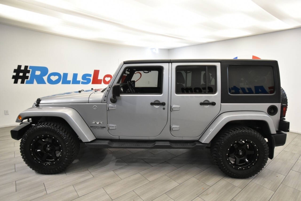 2018 Jeep Wrangler JK Unlimited Sahara, Silver, Mileage: 80,260 - photo 1