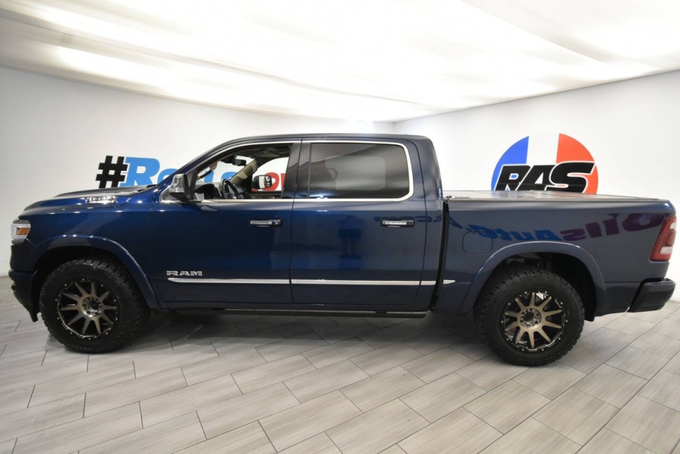 2021 RAM 1500 Limited 4x4 4dr Crew Cab 5.6 ft. SB Pickup, Blue, Mileage: 44,903 - photo 1