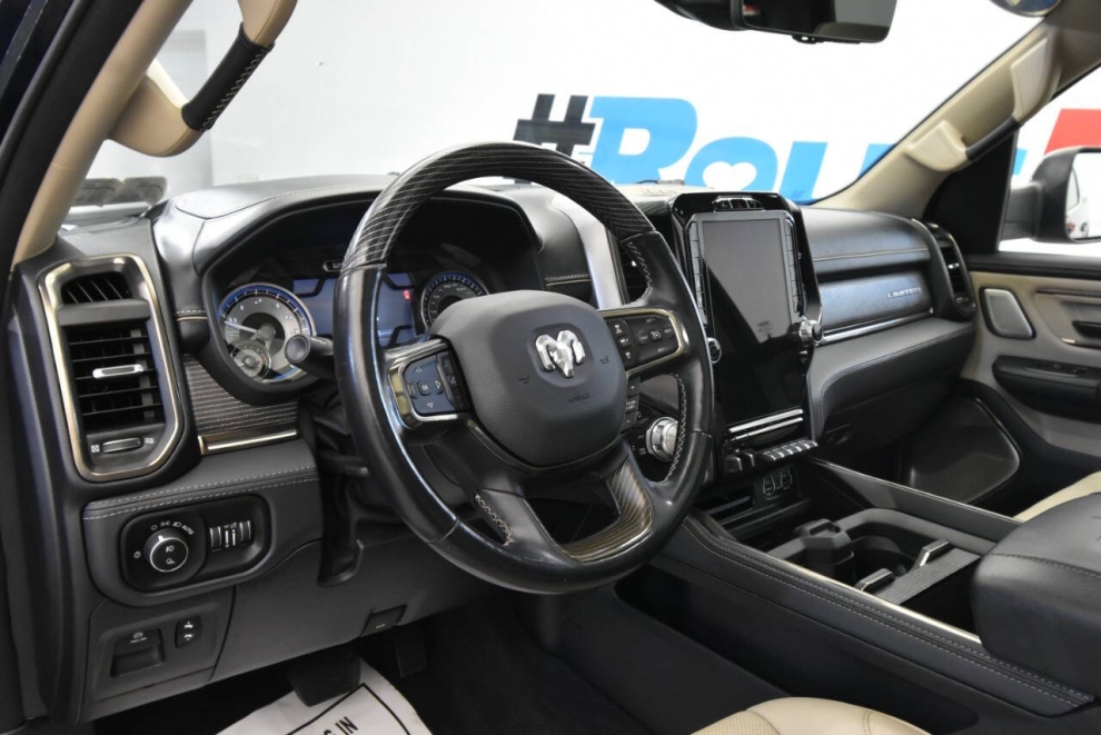 2021 RAM 1500 Limited 4x4 4dr Crew Cab 5.6 ft. SB Pickup, Blue, Mileage: 44,903 - photo 11