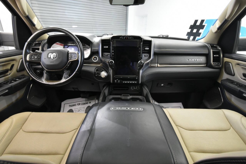 2021 RAM 1500 Limited 4x4 4dr Crew Cab 5.6 ft. SB Pickup, Blue, Mileage: 44,903 - photo 19