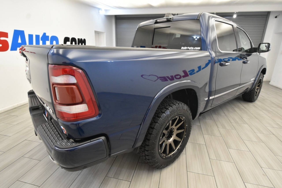 2021 RAM 1500 Limited 4x4 4dr Crew Cab 5.6 ft. SB Pickup, Blue, Mileage: 44,903 - photo 4