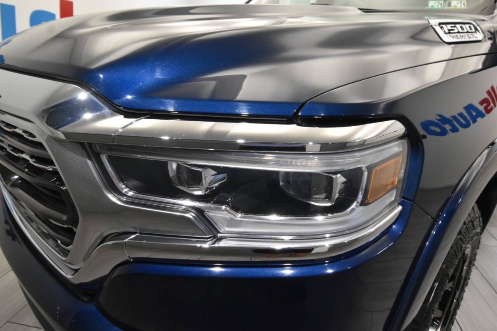 2021 RAM 1500 Limited 4x4 4dr Crew Cab 5.6 ft. SB Pickup, Blue, Mileage: 44,903 - photo 7