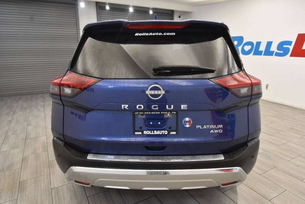 2022 Nissan Rogue Platinum AWD 4dr Crossover, Blue, Mileage: 79,521 - photo 3