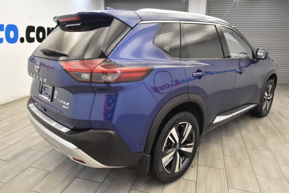 2022 Nissan Rogue Platinum AWD 4dr Crossover, Blue, Mileage: 79,521 - photo 4
