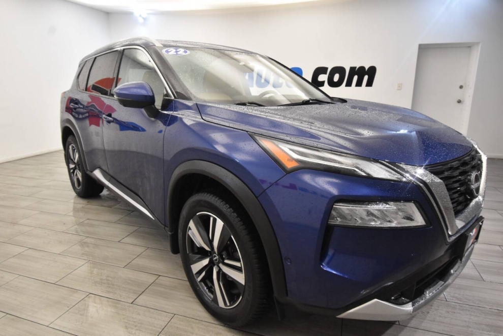 2022 Nissan Rogue Platinum AWD 4dr Crossover, Blue, Mileage: 79,521 - photo 6