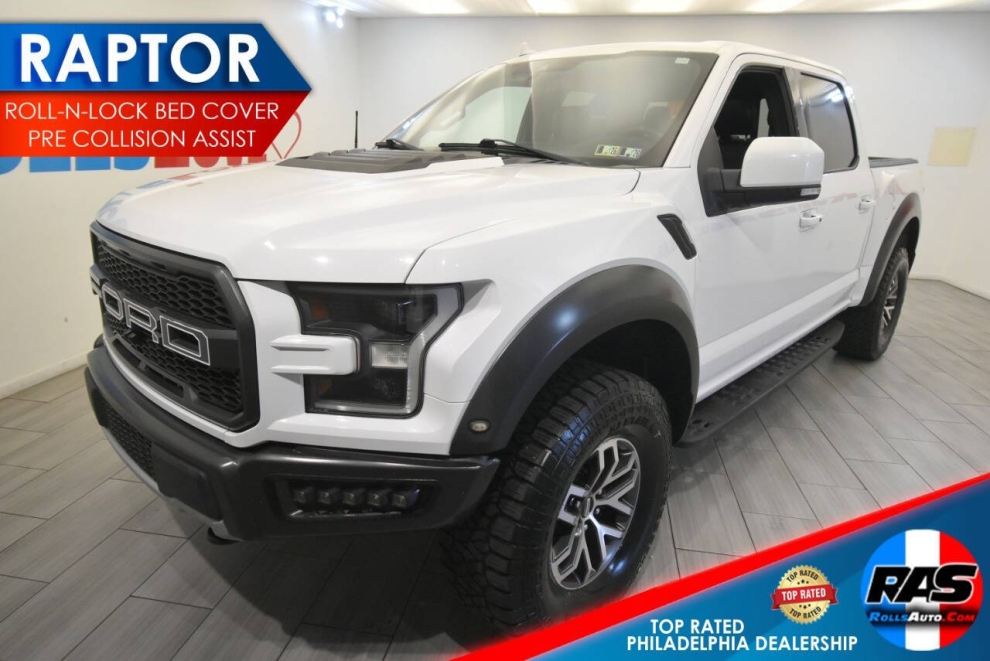 2019 Ford F-150 Raptor 4x4 4dr SuperCrew 5.5 ft. SB, White, Mileage: 107,919 