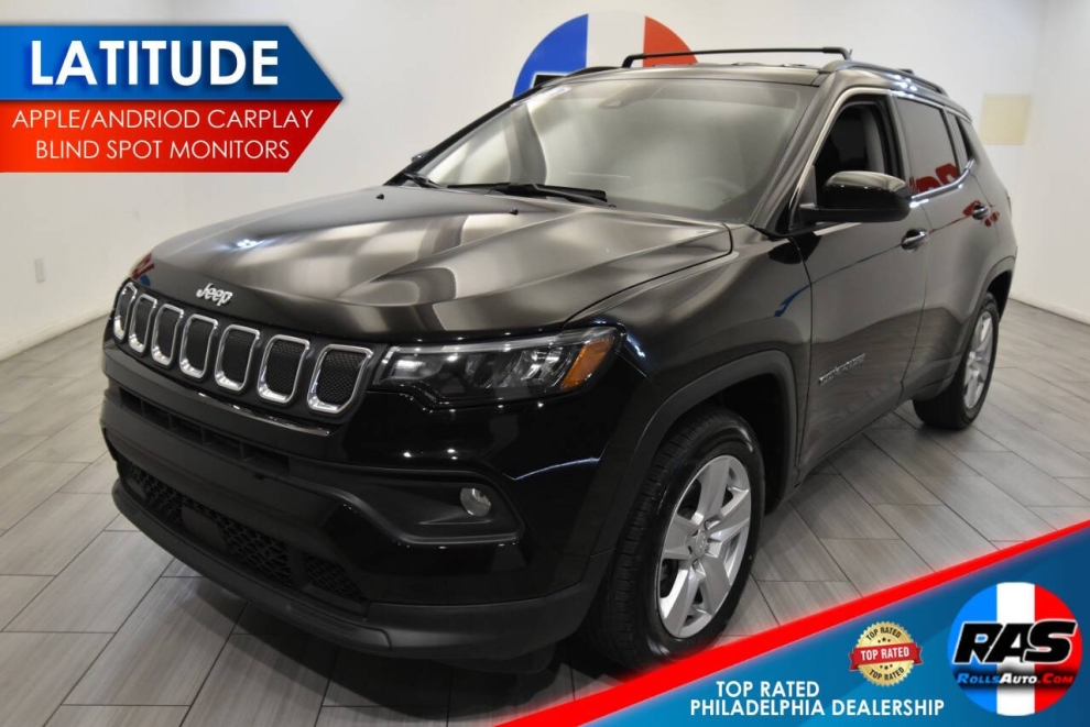 2022 Jeep Compass, Negro, Mileage: 62,582 