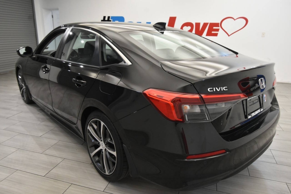 2022 Honda Civic Touring 4dr Sedan, Black, Mileage: 63,732 - photo 2