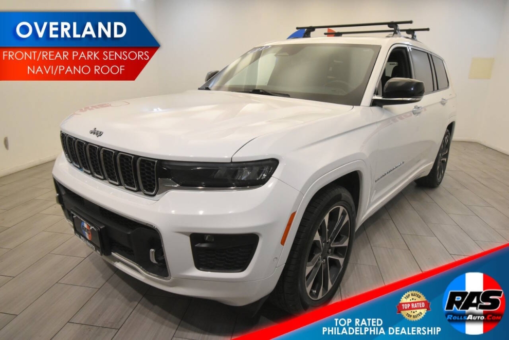 2021 Jeep Grand Cherokee L Overland 4x4 4dr SUV, White, Mileage: 99,498 
