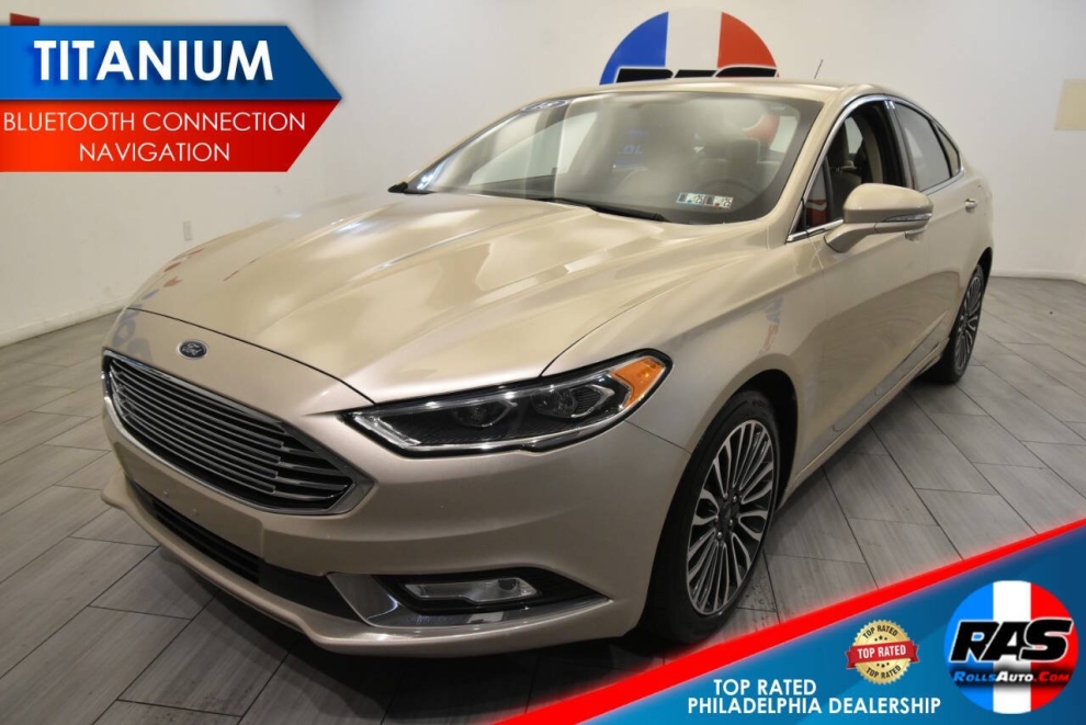 2018 Ford Fusion Titanium, Gold, Mileage: 81,727 