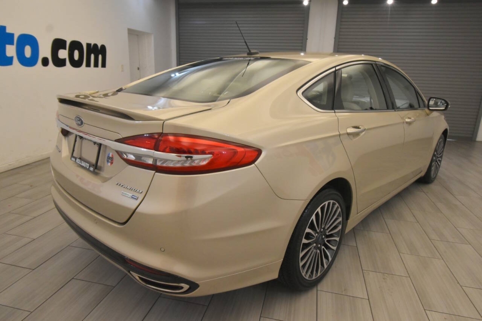 2018 Ford Fusion Titanium, Gold, Mileage: 81,727 - photo 4