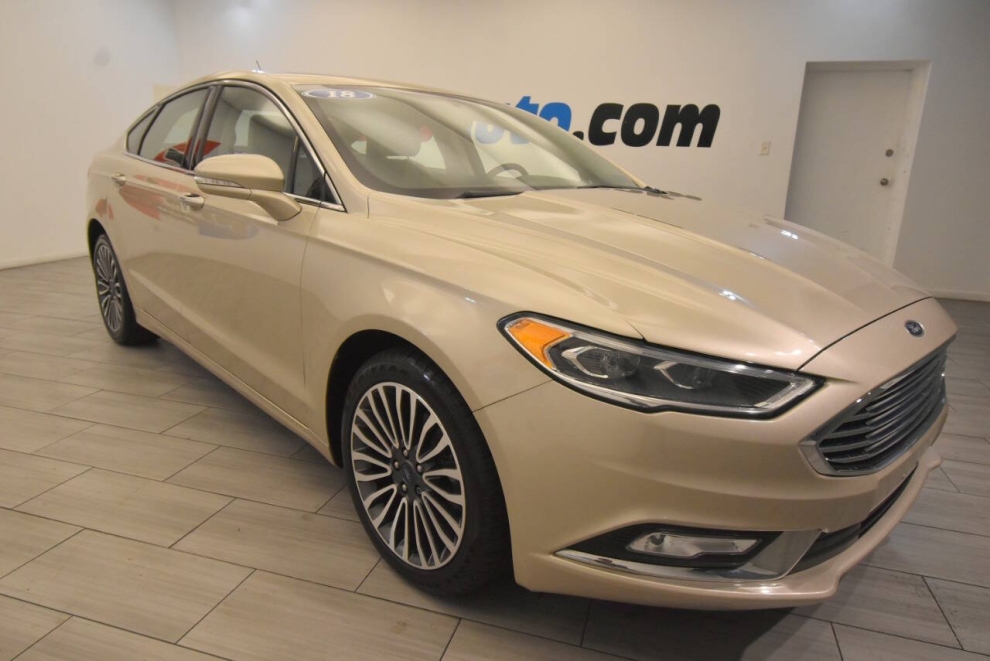 2018 Ford Fusion Titanium, Gold, Mileage: 81,727 - photo 6